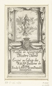 Titelblad voor 'Regles de la Congregatio Nostre Dame'