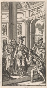 Titelpagina voor "Agrippa ou le faux Tiberinus", in: P. Quinault, Le theatre, deel II, 1697