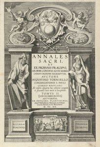 Titelpagina voor Annales Sacri - Tweede boek