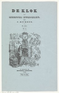Titelpagina voor: Charles Dickens, De klok van meester Humphrey, 1840