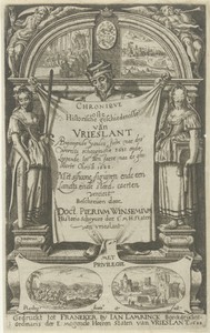 Titelpagina voor Chronique ofte Historische Geschiedenisse van Vrieslant, 1622