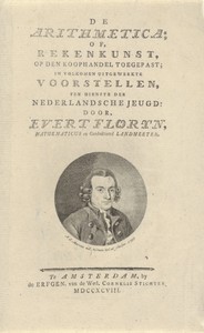 Titelpagina voor: E. Florijn, De arithmetica, 1793