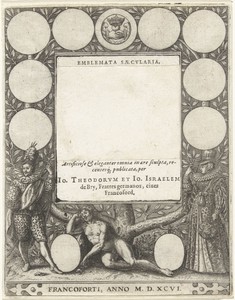 Titelpagina voor Emblemata Saecularia, 1596
