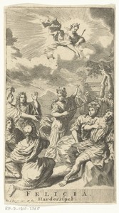 Titelpagina voor Felicia, of De betoveringe door liefde. Hardersspel, Amsterdam 1699