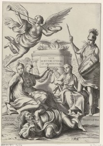 Titelpagina voor Giovanni Battista, Le vite de' pittori, scvltori et architetti, Rome, 1642