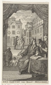 Titelpagina voor: Het leven van Monsr. Moliere, 1705