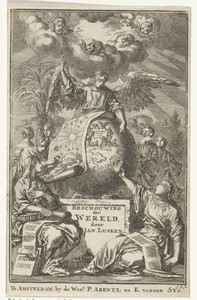 Titelpagina voor: Jan Luyken, Beschouwing der Wereld, 1708