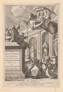 Titelpagina voor: Jean François Niceronis, Thaumaturgus opticus, seu admiranda optices, per radium directum (...), 1646