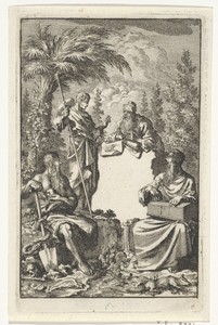 Titelpagina voor: Jean Philipsz. Schabaalje's,'De vermeerderde lust-hof des gemoeds', 1706