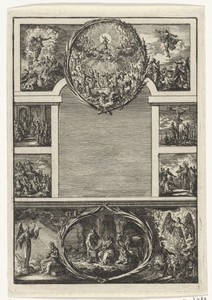 Titelpagina voor: Kornelis van Hoek's 'De vernederde en verhoogde Kristus', 1706