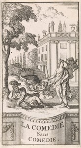 Titelpagina voor "La Comedie Sans Comedie", in: P. Quinault, Le theatre, deel I, 1697