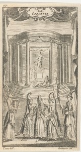 Titelpagina voor La Coquette, in Le Théâtre Italien de Gherardi, Parijs 1700