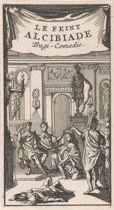 Titelpagina voor "Le feint Alcibiade", in: P. Quinault, Le theatre, deel I, 1697
