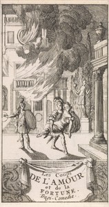 Titelpagina voor "Les coups de l'Amour et de la Fortune", in: P. Quinault, Le theatre, deel I, 1697
