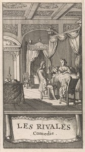 Titelpagina voor "Les Rivales", in: P. Quinault, Le theatre, deel II, 1697