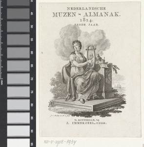 Titelpagina voor: Nederlandsche Muzen-Almanak 1824