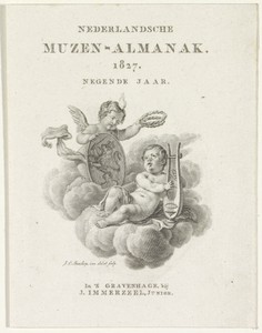 Titelpagina voor: Nederlandsche Muzen-Almanak 1827