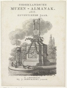 Titelpagina voor: Nederlandsche Muzen-Almanak 1835