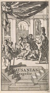 Titelpagina voor "Pausanias", in: P. Quinault, Le theatre, deel II, 1697