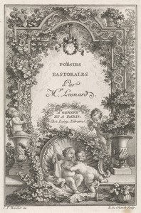 Titelpagina voor "Poësies pastorales", 1771