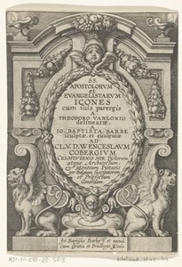 Titelpagina voor: SS. Apostolorum et Evangelistorum Icones, Jean Baptiste Barbé