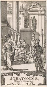 Titelpagina voor "Stratonice", in: P. Quinault, Le theatre, deel I, 1697