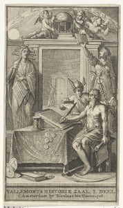 Titelpagina voor: Vallemont, Historiezaal der geheele Weereld, 1708