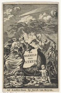 Titelpagina voor:  'Waereld vol Stryd', 1706