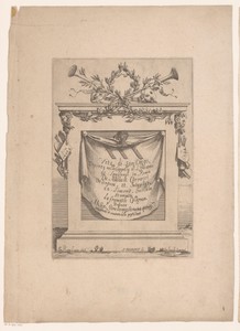 Titelprent met attributen van de kunsten