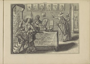 Titelprent met bordeelscène