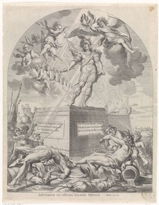 Titelprent met Ferdinand van Oostenrijk als Mars