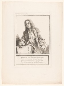 Titelprent met het portret van Jean Antoine Watteau