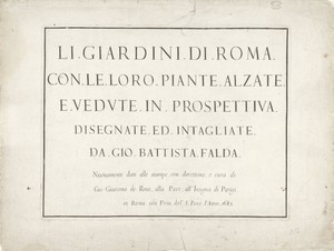 Titelprent met Italiaanse tekst