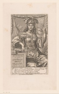 Titelprent met Minerva en de zeven vrije kunsten