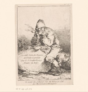 Titelprent met pijprokende man