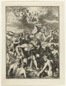 Titelprent van Boek 1 van De Ystroom (1671) van Antonides van der Goes