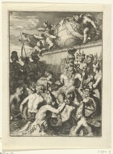 Titelprent van Boek 2 van De Ystroom (1671) van Antonides van der Goes