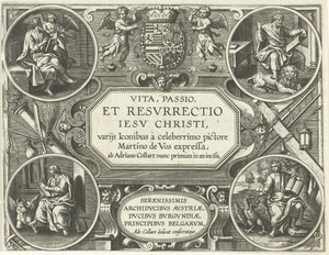 Titelprent van Vita, passio et Resurrectio Jesu Christi