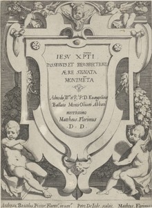 Titelprent voor een serie met de passie van Christus