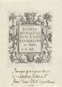 Titelprent voor een serie over Johannes op Patmos
