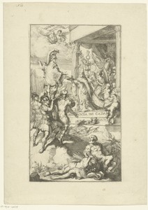 Titelprent voor het tweede deel van de Spaanstalige versie van Guerres de Flandres
