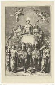 Titelprent voor Hugo de Groots Nederlandtsche Jaerboeken en Historien, 1681