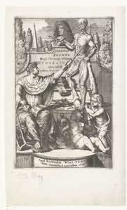 Titelprent voor 'Myographia nova sive Musculorum omnium (...) accuratissima descriptio' van John Browne