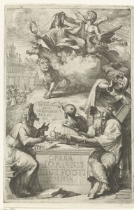 Titelprent voor 'Opera omnia' van John Lightfoot