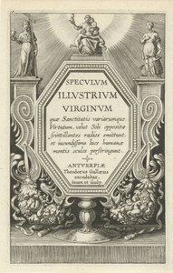 Titelprent voor Speculum Illustratum Virginum