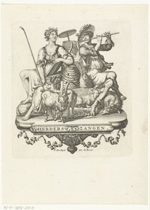 Titelvignet met allegorie op het pastorale leven