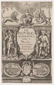 Title Page, De Republica Ecclesiatica by MarcAntonio de Dominis