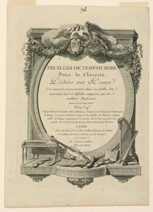 Title Page, "Feuilles de Terpsichore Pour le Clavecia"
