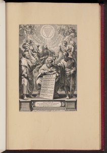 Title Page for Balthasar Cordier's "Opera S. Dionysii Areopagitae, I"
