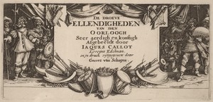 Title Page for "De droeve Ellendigheden van den Oorloogh"